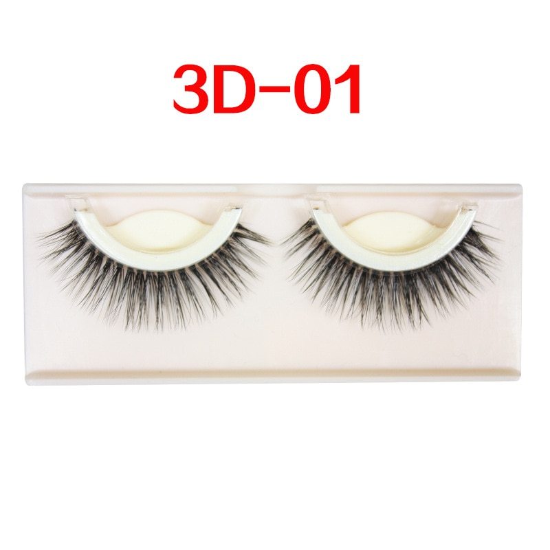 3D False Eye lashes Extension on Reusable Self-Adhesive Natural Curly Eye lashes Self Adhesive Eye lashes Makeup Tools