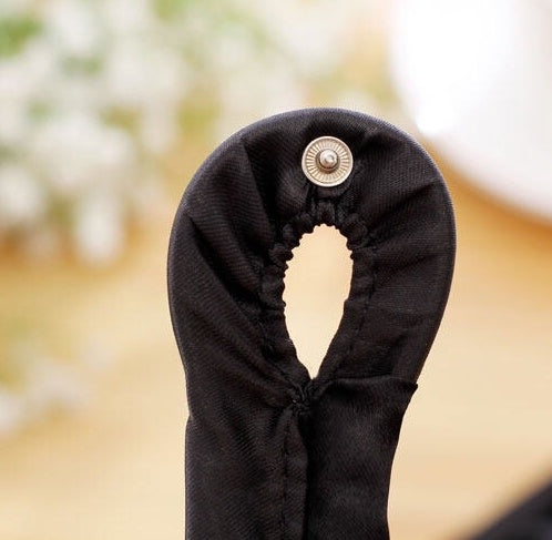 Small button hair device, meat ball head flower, must-have artifact, pleated fabric hair bar