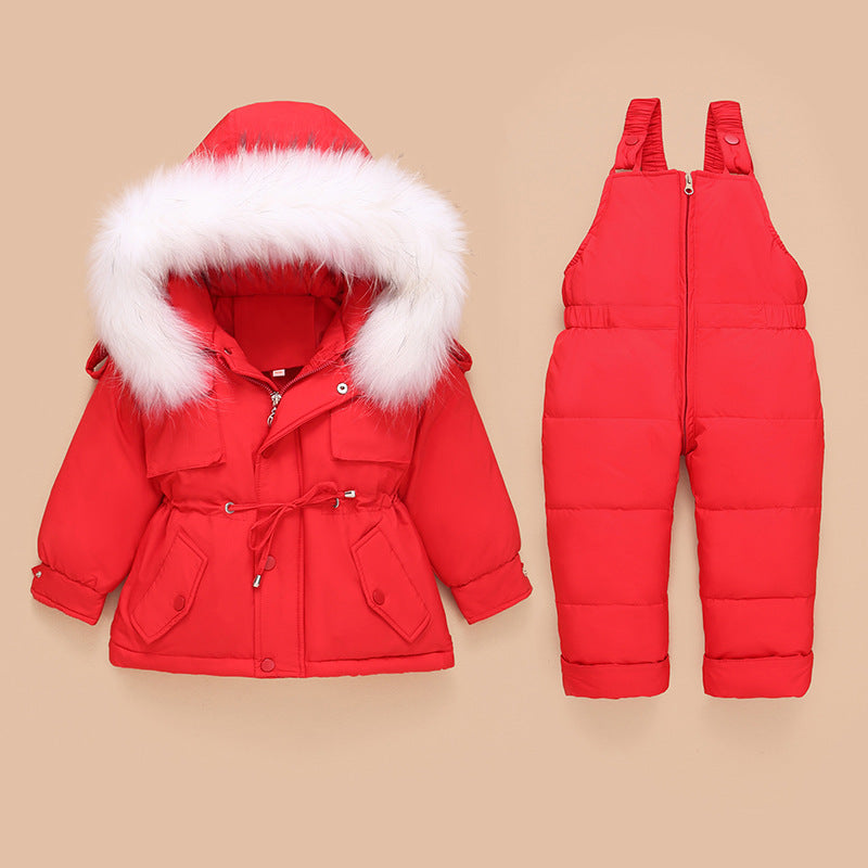 New children's down jacket suit