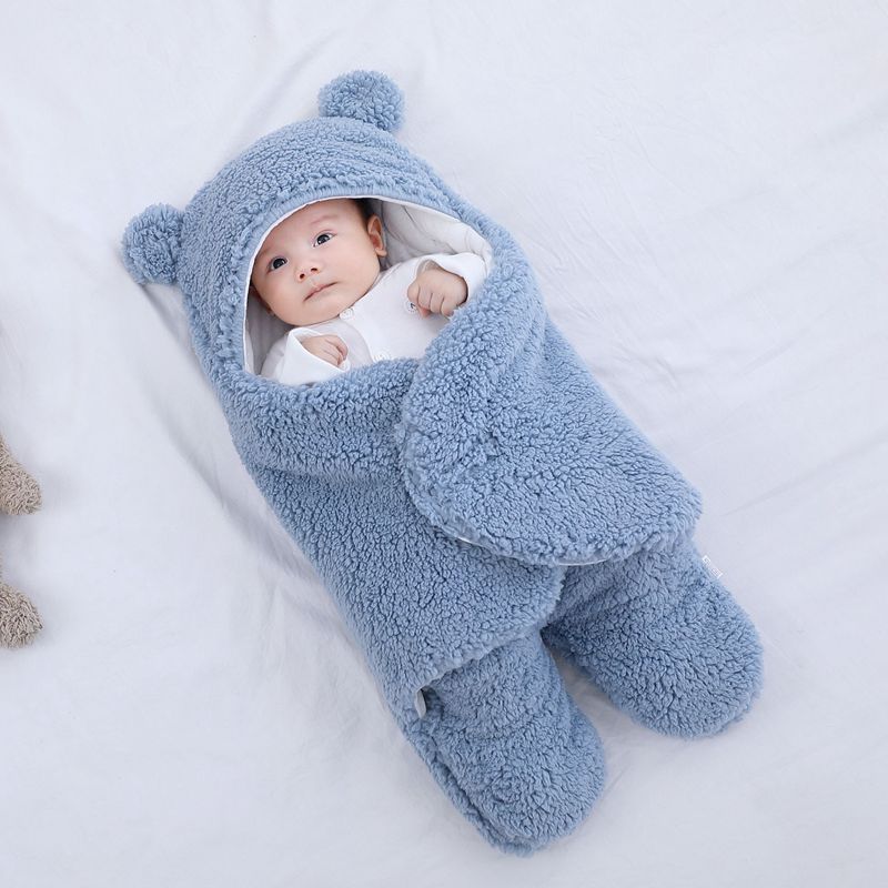 Saco de dormir para bebé, sobre para bebé recién nacido, manta envolvente de invierno