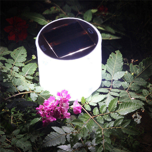 Luz Solar inflable LED con energía Solar, luz plegable para exteriores, jardín, patio, lámpara Solar de emergencia para carretera