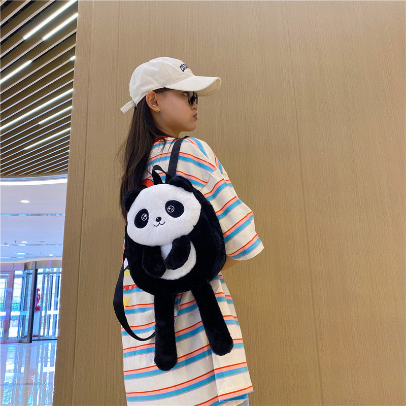 New Children's Personalized Panda Backpack All-match And Cute