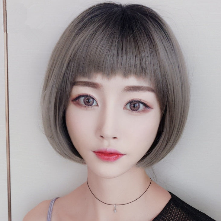 Wig female bobo bobo head short hair handsome wig headgear