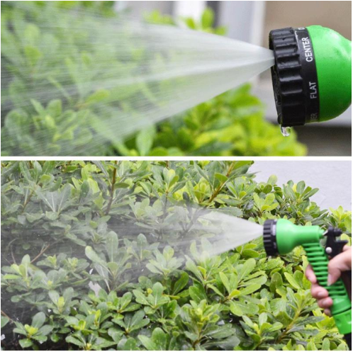 Manguera de agua telescópica Natural de látex, pistola de agua para lavado de coche de alta presión, riego de flores, manguera de verduras para verano