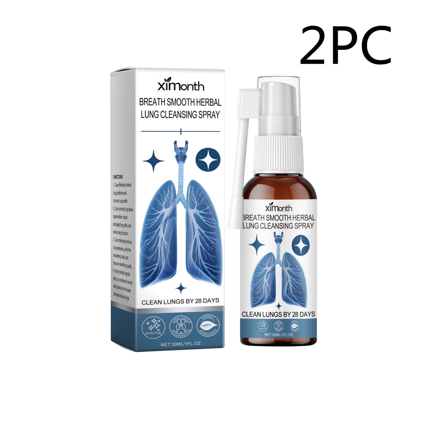 Smooth Breathing Herbal Lung Clearing Spray