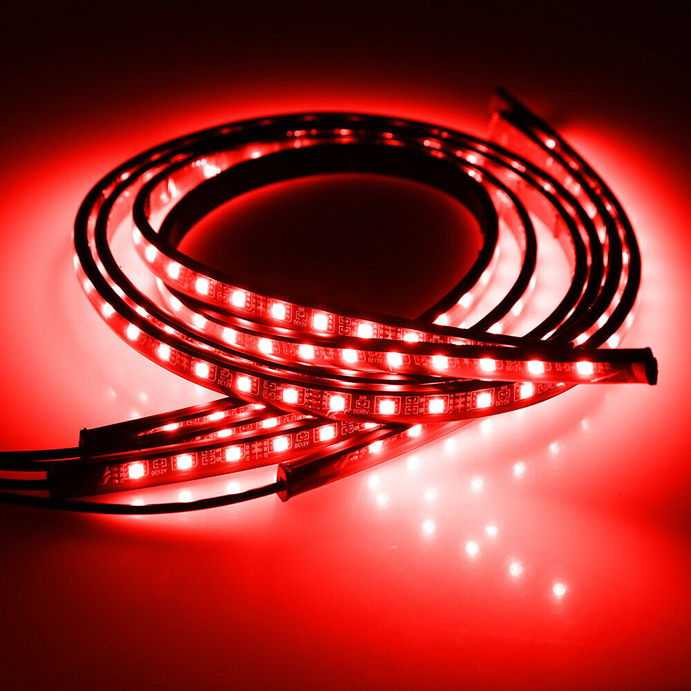 Car Underglow Light Flexible Strip LED Underbody Lights Remote APP Control Car Led Neon Light RGB Decorative Atmosphere Lamp