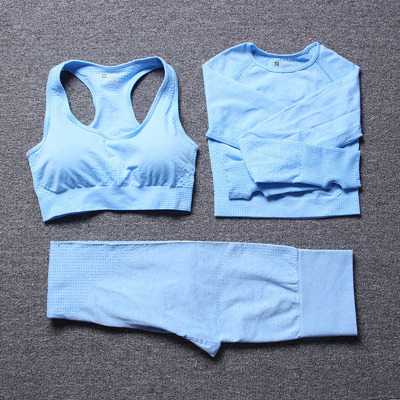 Exercise yoga three-piece set