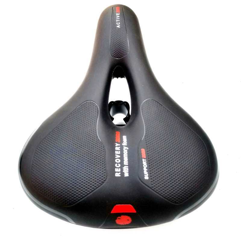 Mountain bike seat cushion with taillight