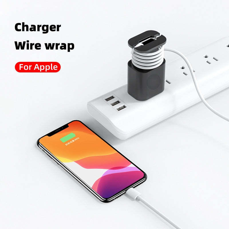 数据线整理器电源适配器保护套适用于 Apple 18w 20w USB-C 快速充电器硅胶套