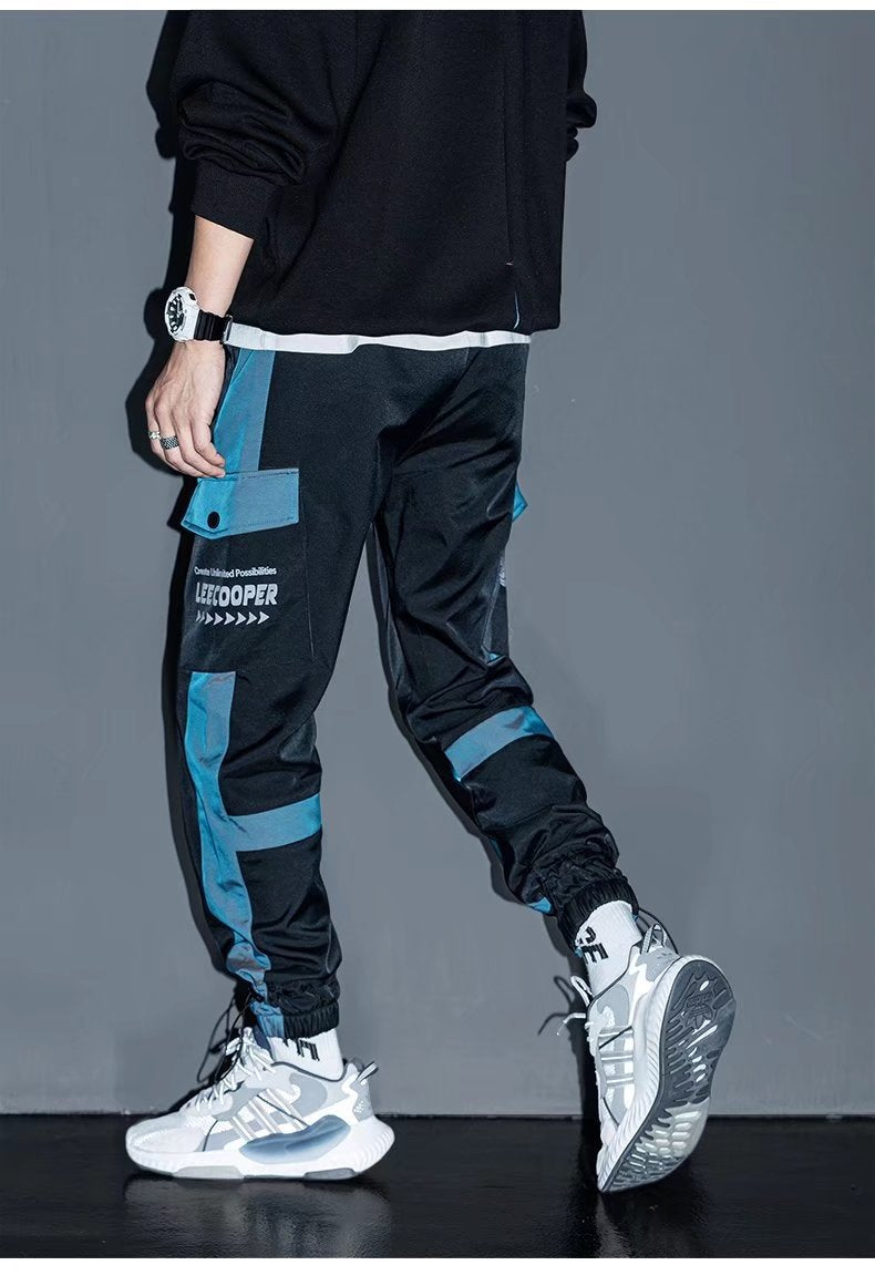 Laser Reflective Men's Loose Casual Pants