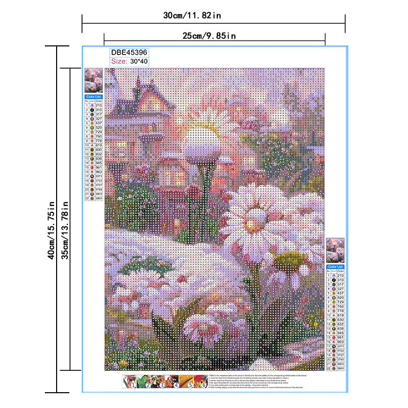 5D Diamond Painting Cure Tulip Flower Decorative Painting