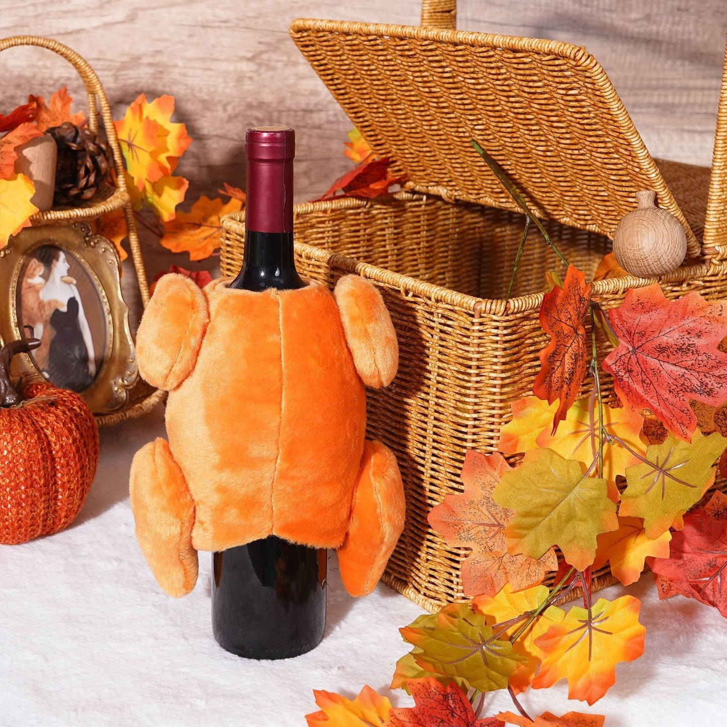 Thanksgiving Harvest Festival Turkey Shape Bottle Cover