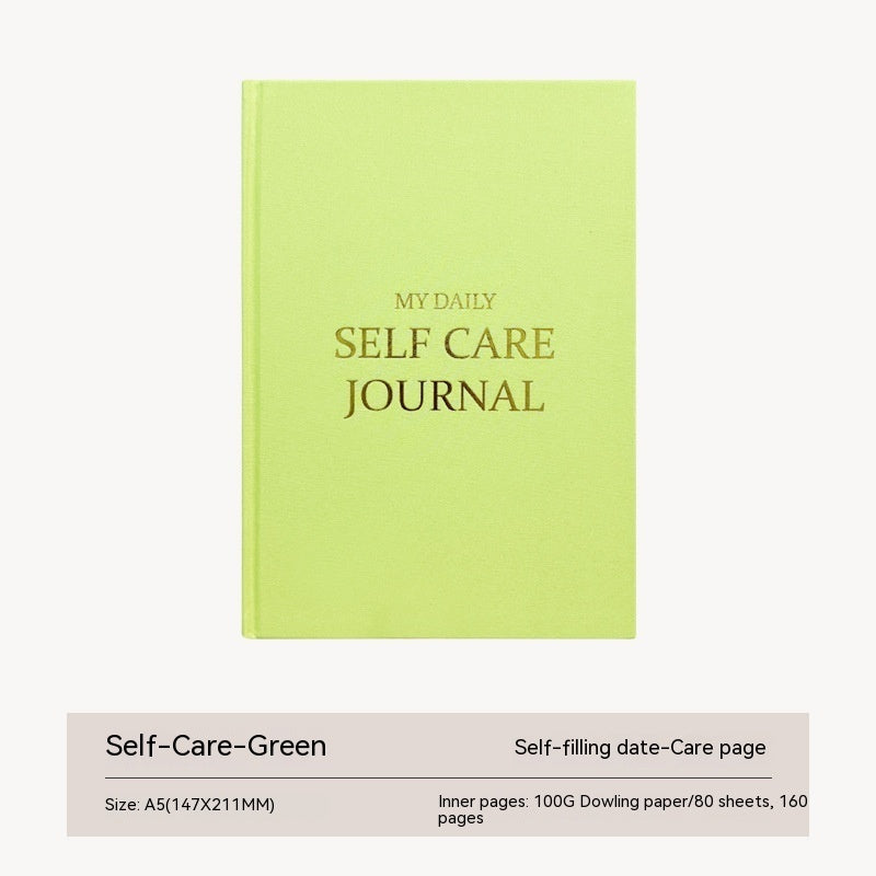 Thanksgiving Diary Happy Self-care Diary Boy English Version A5 Notebook Cloth Book