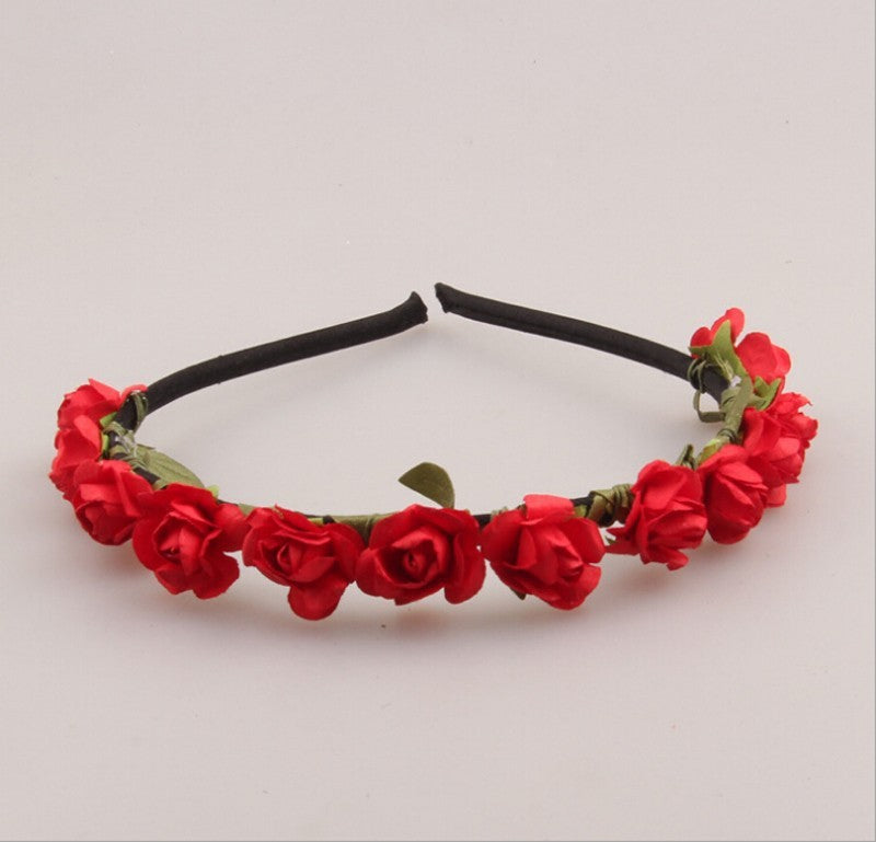 12 Paper roses headband