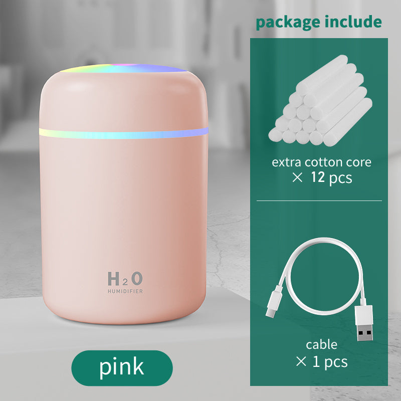 Home Car Charging Colorful Air Humidifier Usb Water Replenishment