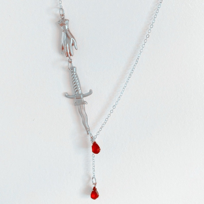 Brother's Special Dagger Ruby Necklace