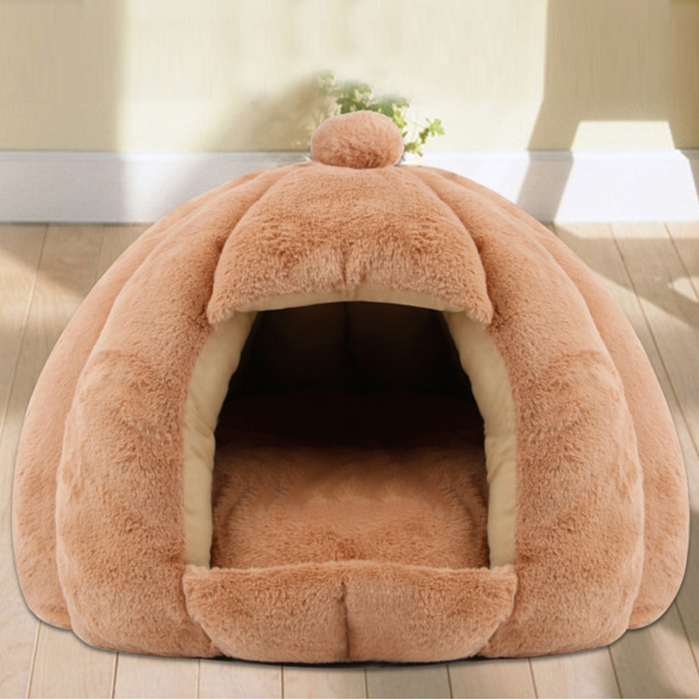 Winter thickened plush kennel