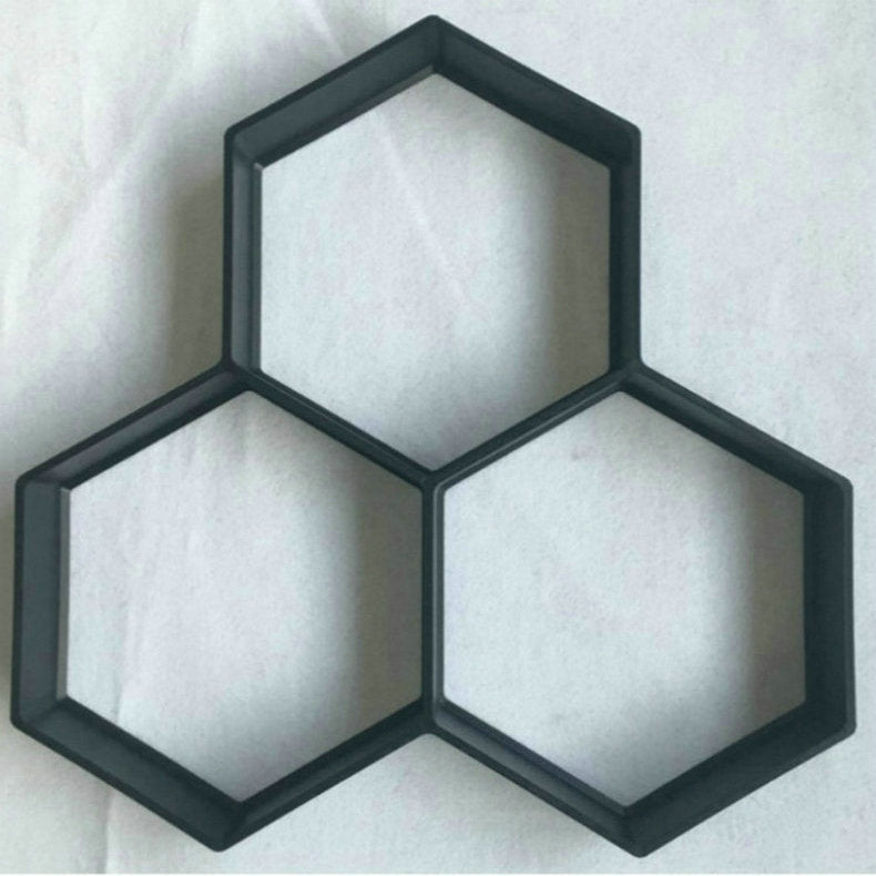 Molde de pavimentación de jardín ultraligero, molde hexagonal de lujo