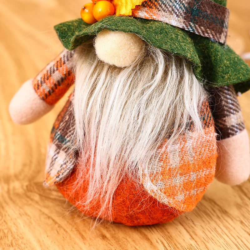 Thanksgiving Day Faceless Old Man Doll Doll Small Size Harvest Festival Doll Gift Domestic Ornaments