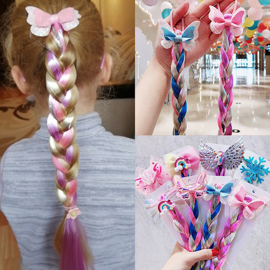 Children's Cartoon Unicorn Color Hair Rope