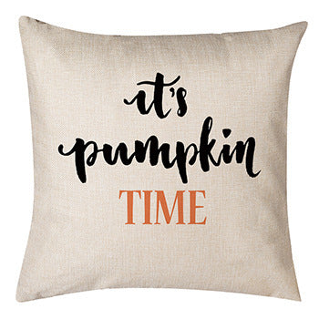 Thanksgiving Pumpkin Pillow Linen Sofa Pillow Cushion