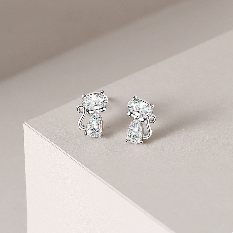 Cartoon earrings diamond zircon jewelry