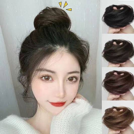 Chignon Hair Ring Updo Messy Fluffy