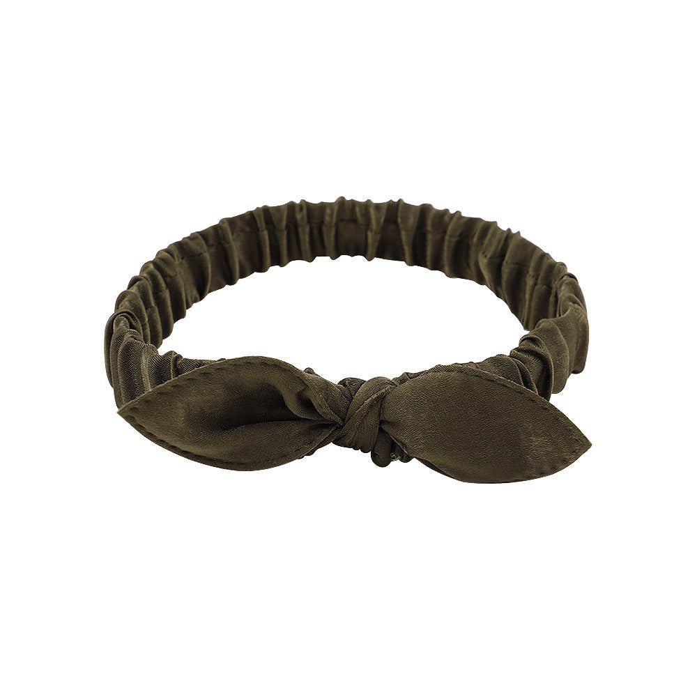 All-match Satin Headband With Wide Side Hair And Headband