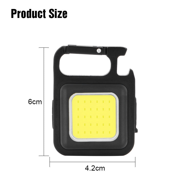 Outdoor USB Mini Alloy Keychain Light Home Emergency Night Light Car Repair Light Camping Light