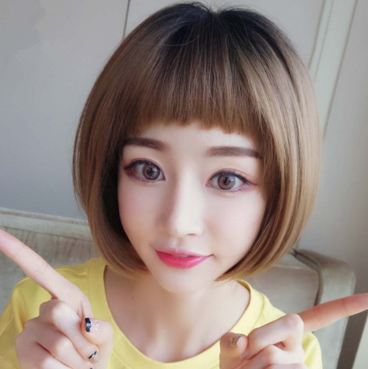 Wig female bobo bobo head short hair handsome wig headgear