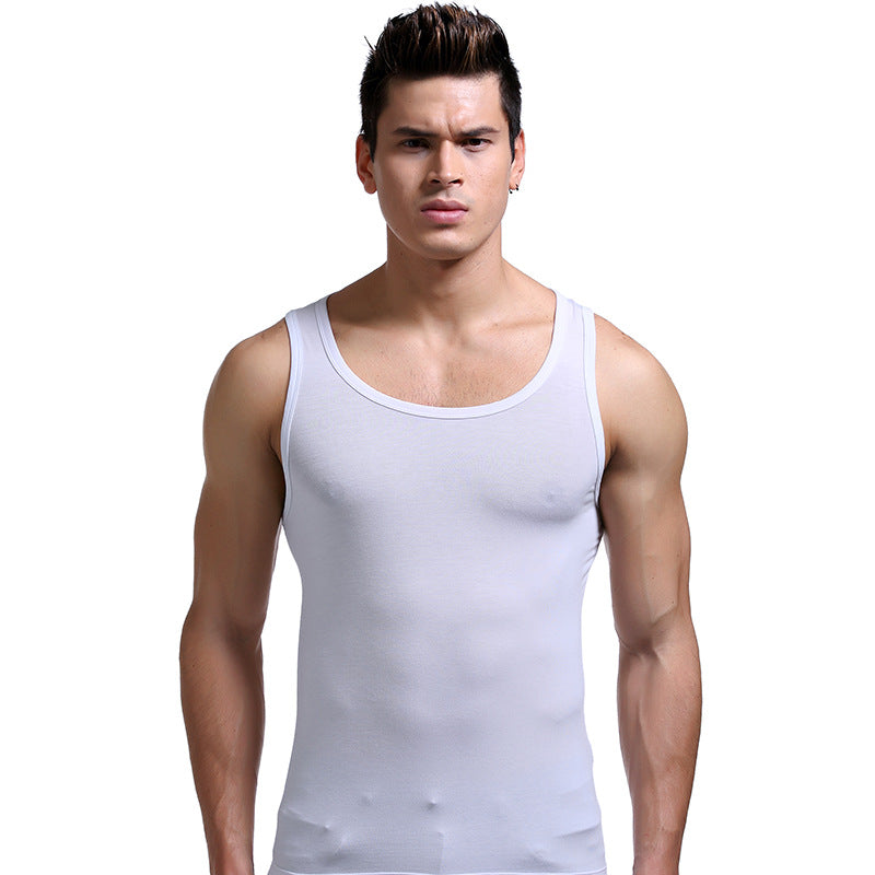 Men's Underwear Thin Tank-top Sports Workout Elastic Bottoming Shirt