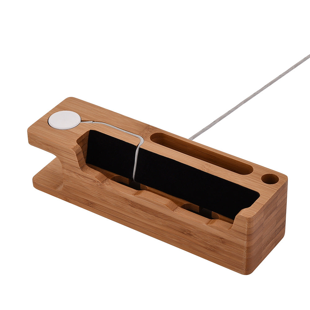 Wooden Charging Station Phone Holder