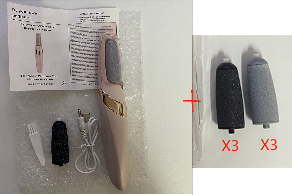 Molinillo de pies eléctrico para pedicura y callos