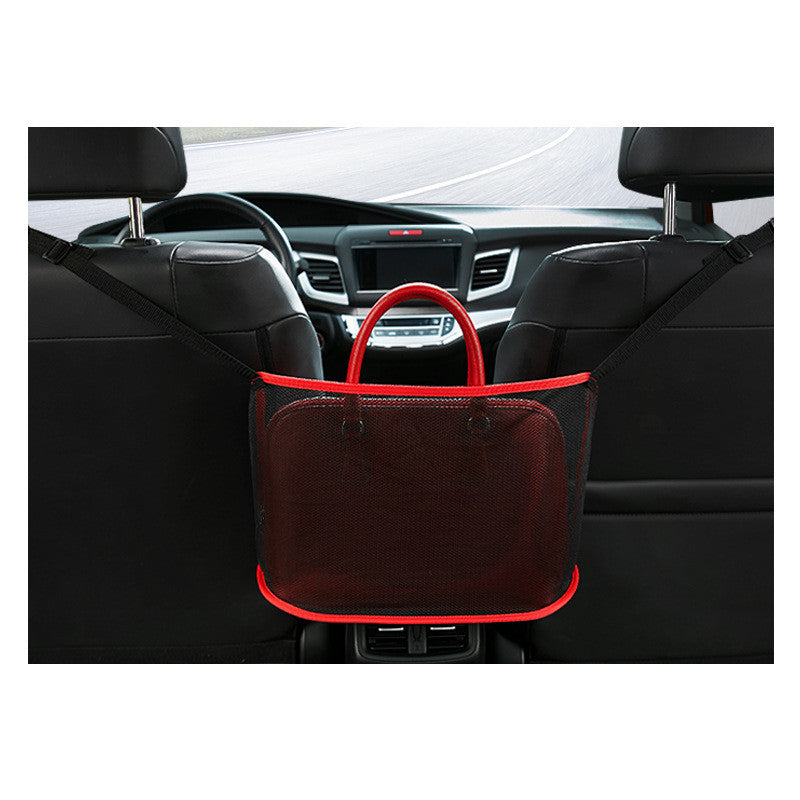 Soporte para bolso de bolsillo de red para coche Almacenamiento para asiento de coche