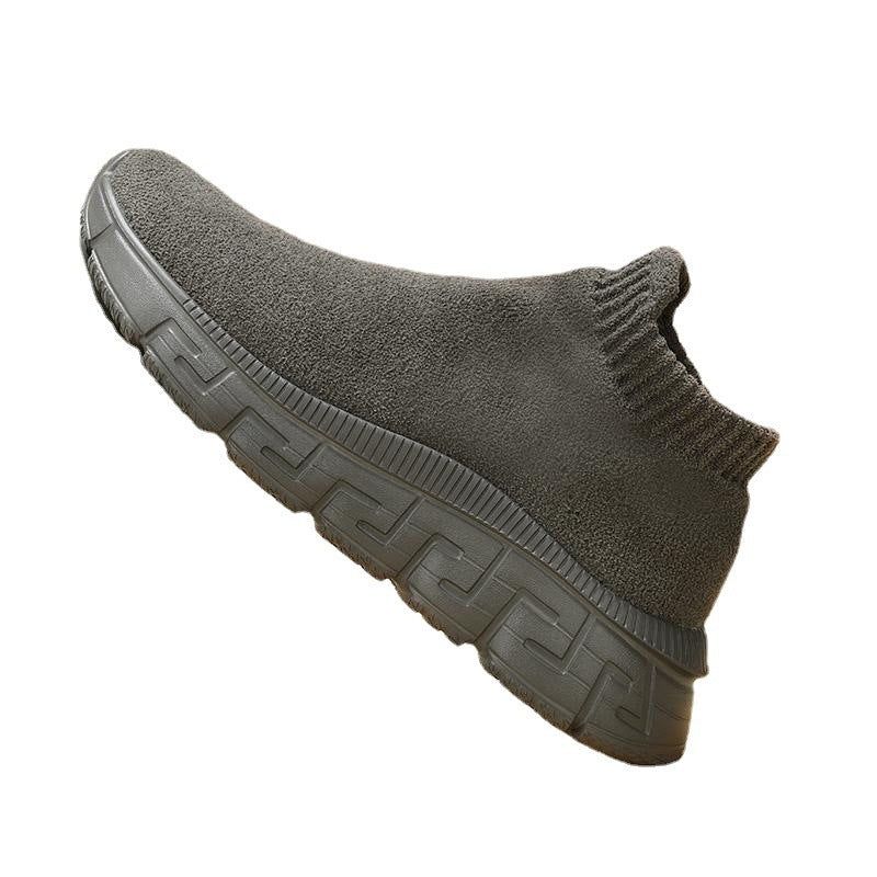 Tecnología Flying Tejido Superficie Invierno Moda Transpirable Cómodo Slip-on Zapatos Casuales