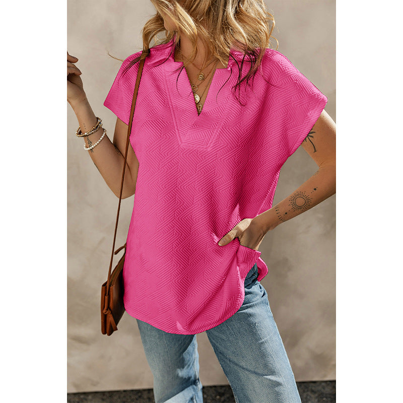 Women's Solid Color Short-sleeved T-shirt