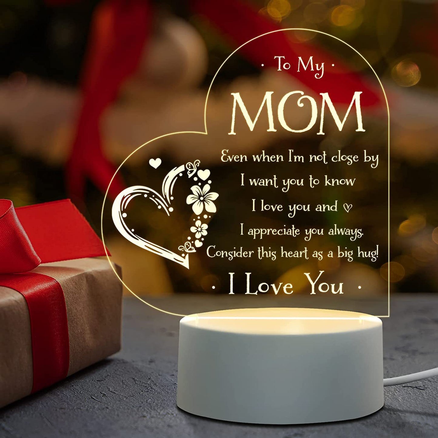 Thanksgiving Gift For Mom Acrylic Night Light