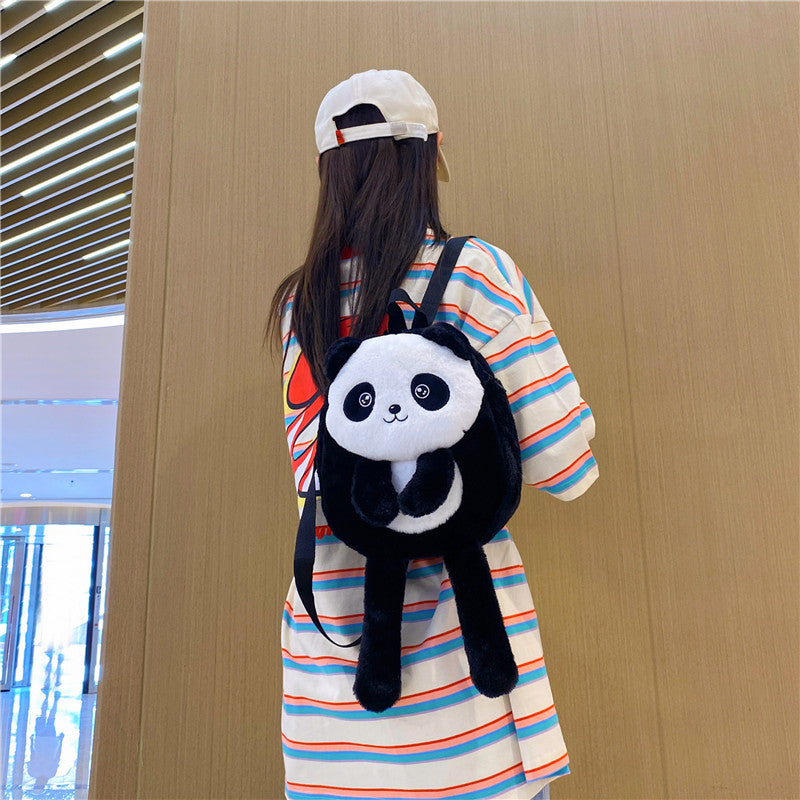 New Children's Personalized Panda Backpack All-match And Cute