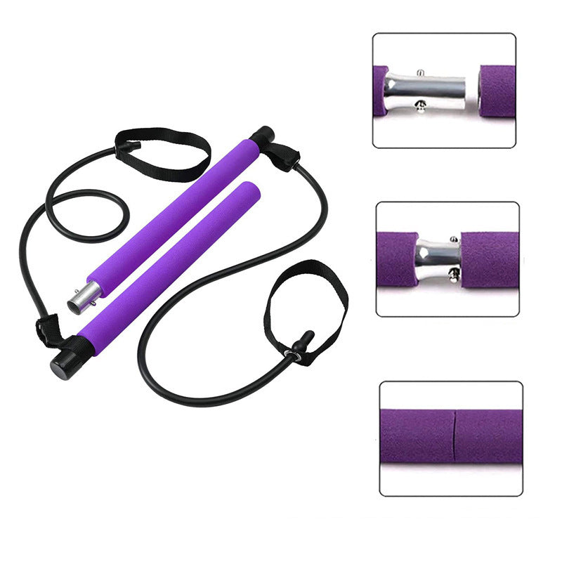 Barra de Yoga y Pilates para Fitness, accesorios portátiles para gimnasio, bandas elásticas deportivas de resistencia para culturismo, equipo de entrenamiento para entrenador en casa