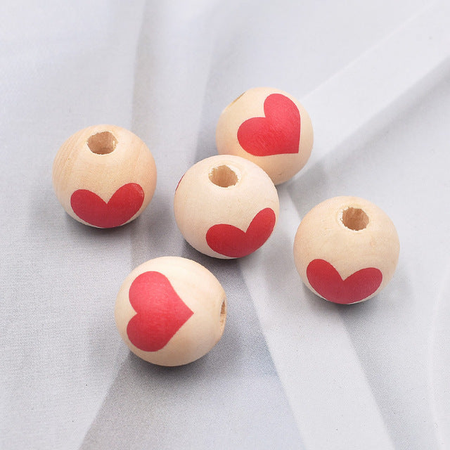 20pcs Valentine's Day New Products DIY Red Heart-Shaped Pain