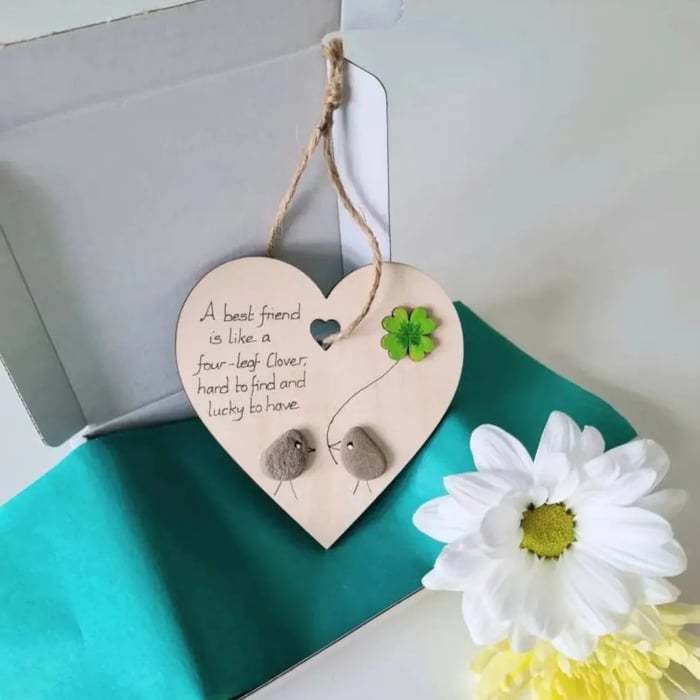 Wooden Heart Shaped Thanksgiving Gift