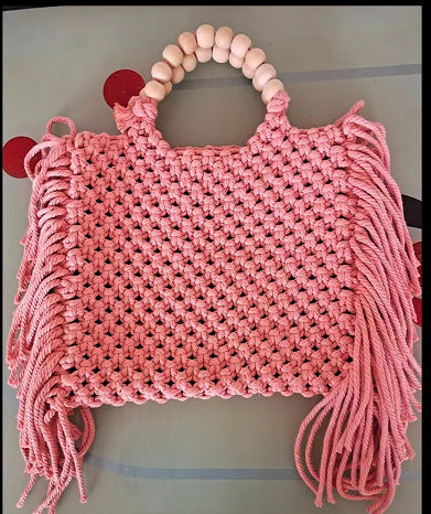 Bolso bandolera tejido casual de moda para mujer