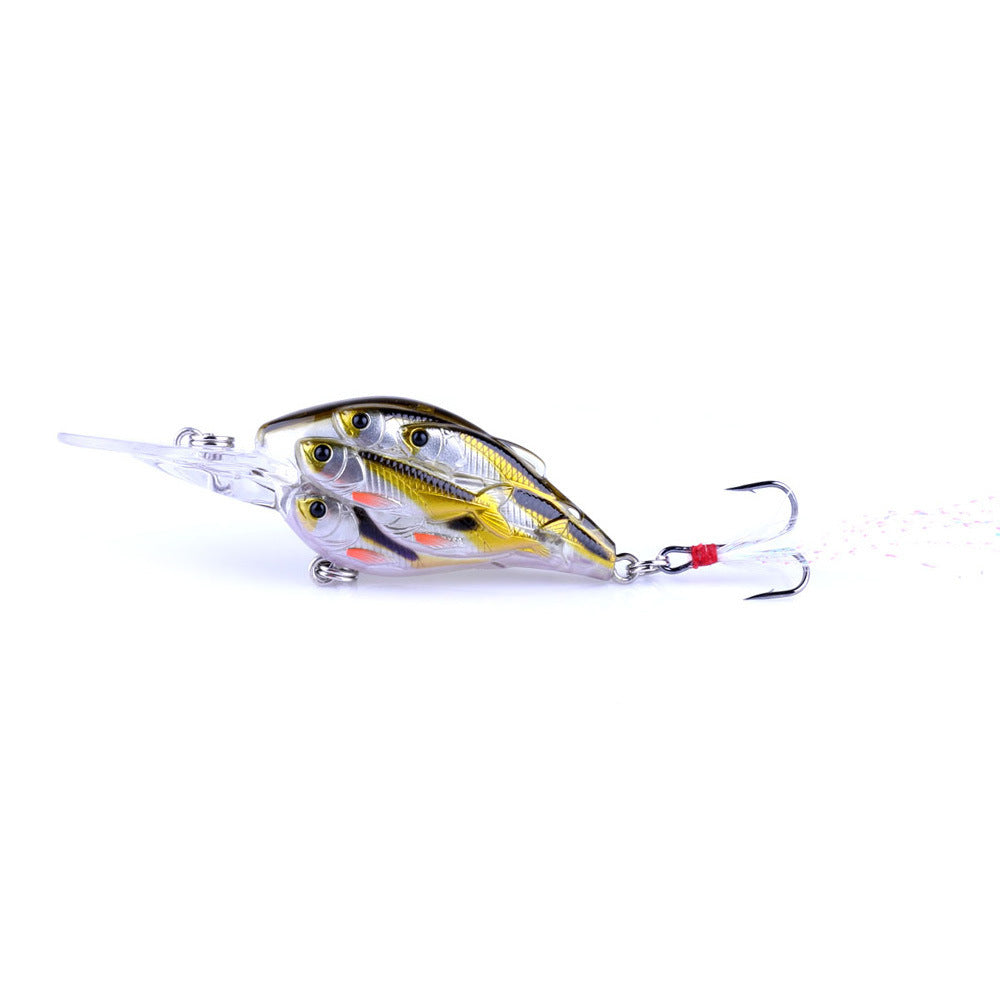 Fish Feather Hook Rock Lure Tossing Sea Fishing Floating Water Hard Bait