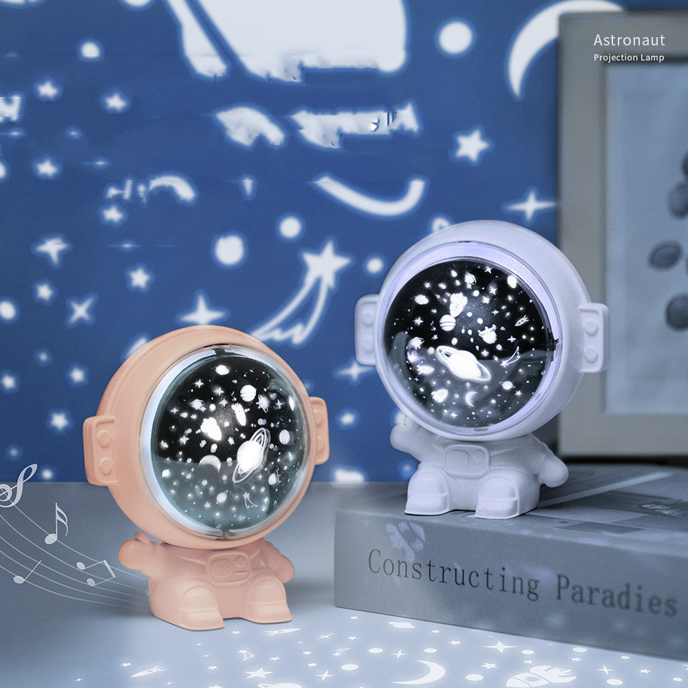 Proyector de estrellas de galaxia, luz nocturna de cielo estrellado, lámpara de astronauta, decoración de habitación, regalo para niños, proyección de astronauta de Navidad para bebés