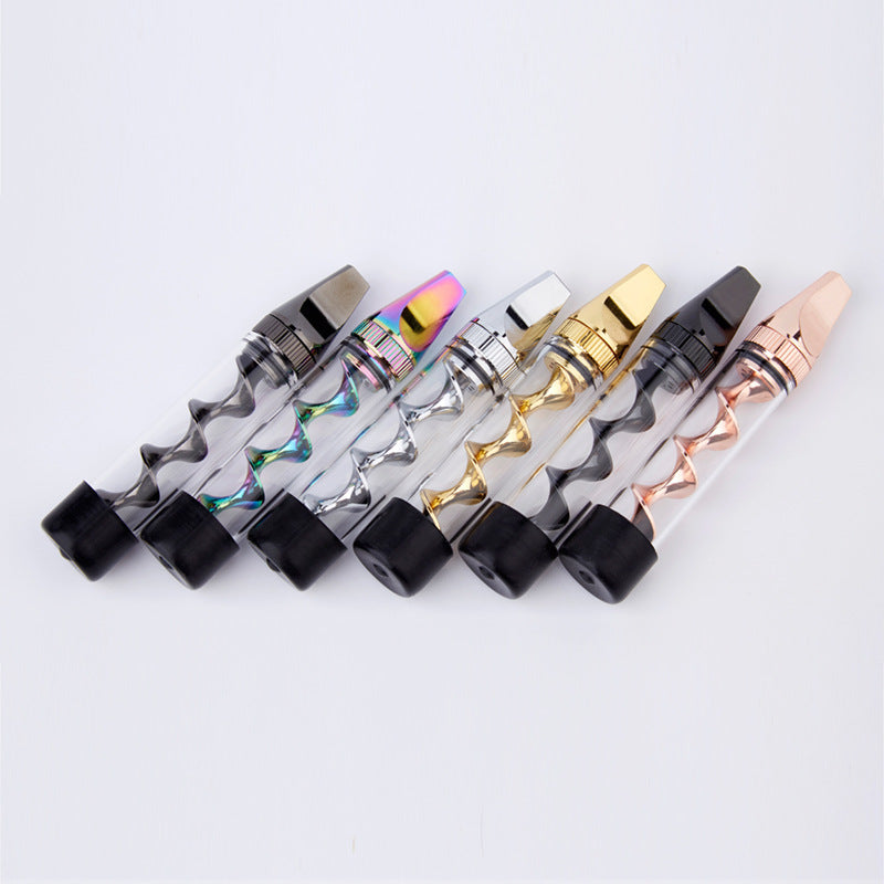 7P Mini V2 Twisty Glass Blunt Dry Herb Smoking Pipe Kit