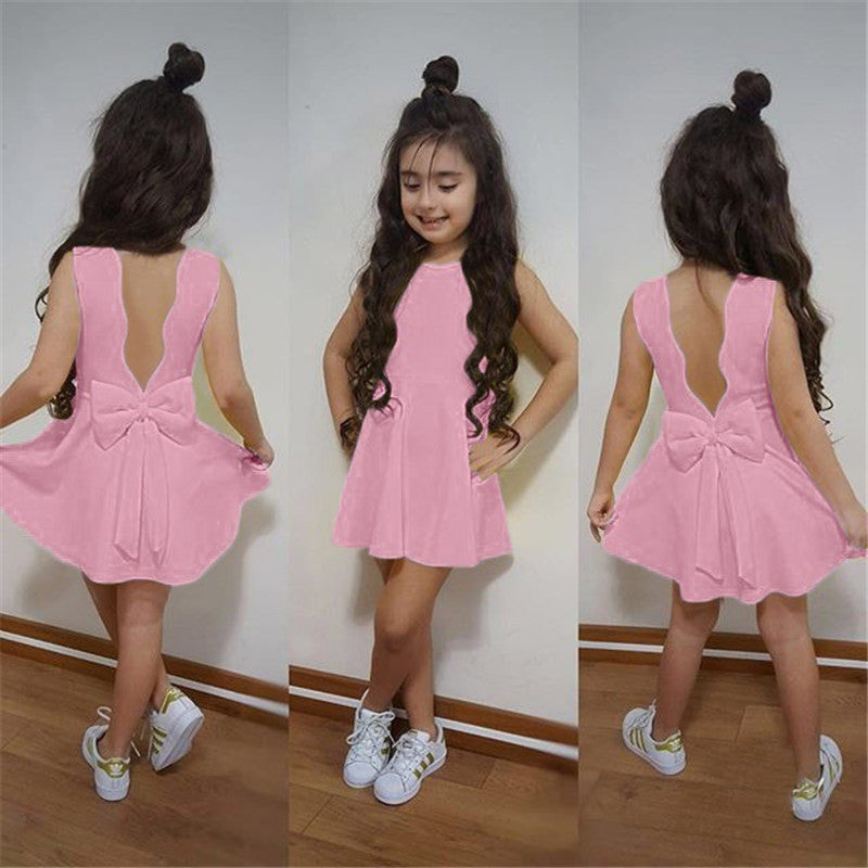 Ropa para niños Vestido Bebé Sin mangas Ropa para niña Años