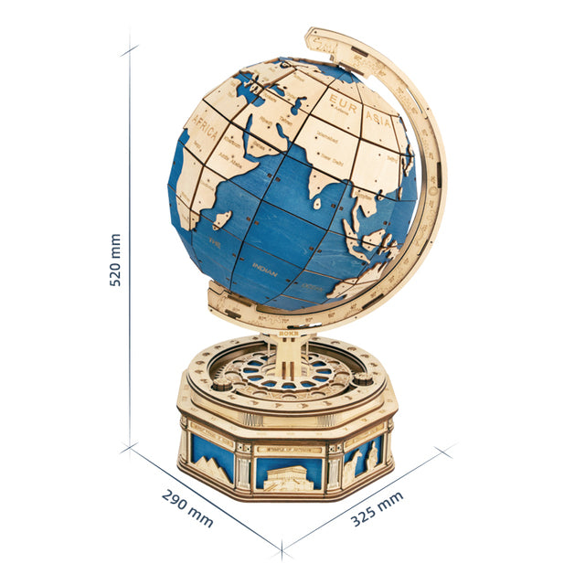 Robotime 地球仪 567 件 3D 木制益智游戏海洋地图球组装模型玩具 Xms 儿童礼物男孩直销