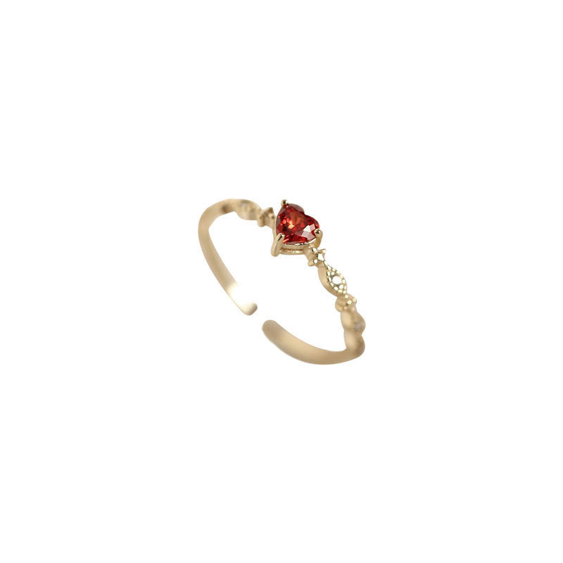 Women's Fashion Love Ruby Ring