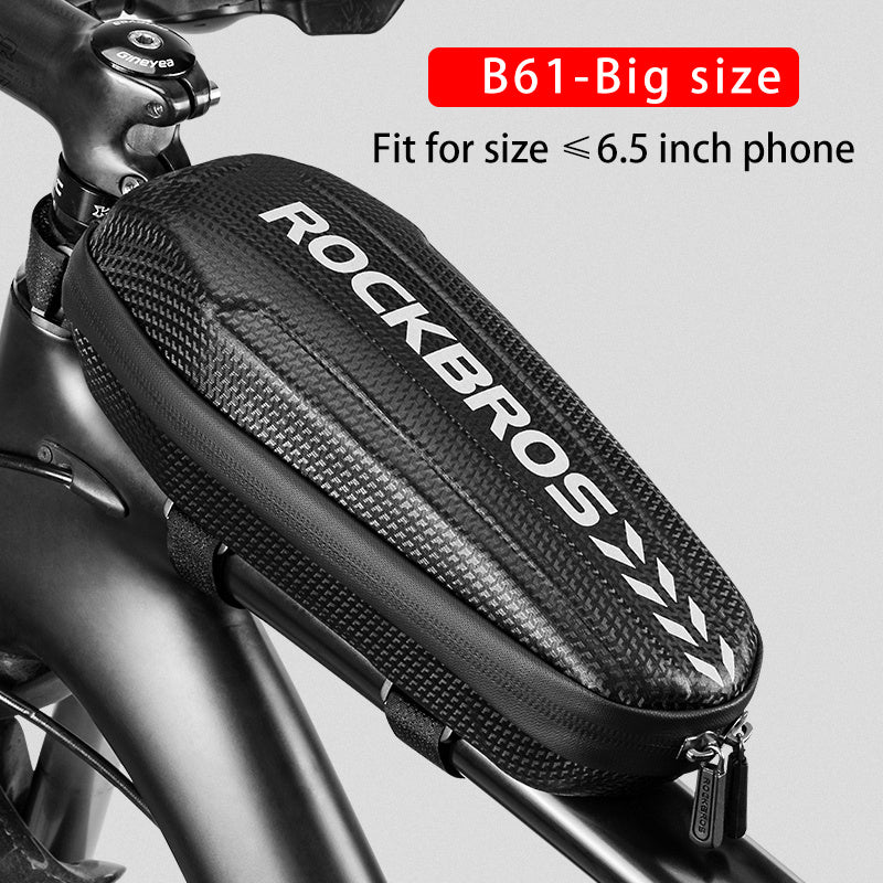 Bicycle bag front bag hard case upper tube bag