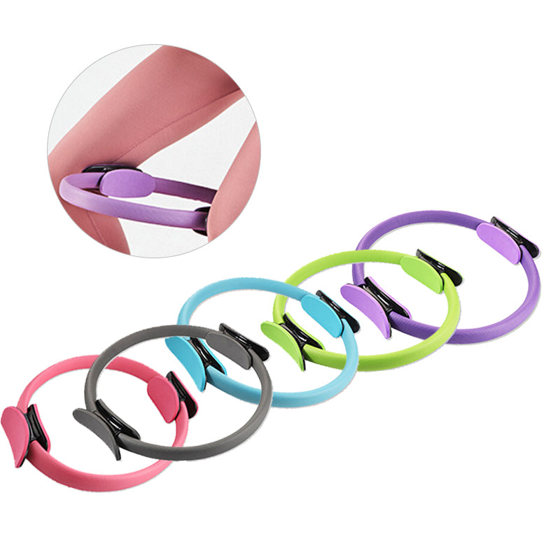 Yoga Fitness Pilates anillo mujeres niñas círculo mágico doble ejercicio gimnasio en casa entrenamiento deportes perder peso resistencia corporal